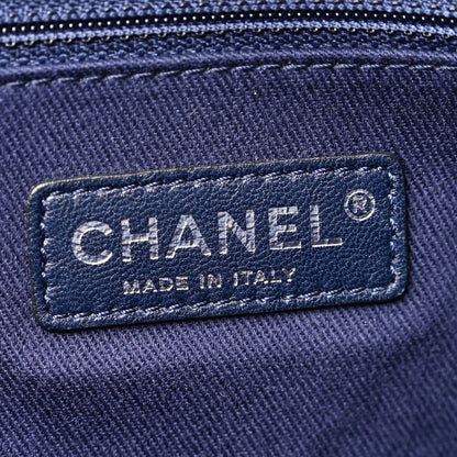 Chanel Canvas Small Deauville Tote Blue 6 of 12