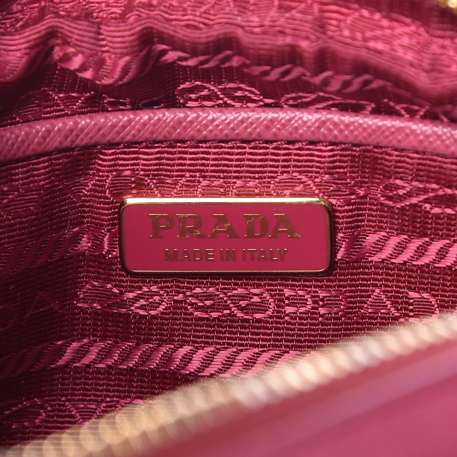 Prada Saffiano Lux Mini Camera Crossbody Bag Bruyere 6 of 9