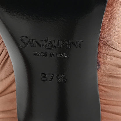 Saint Laurent Satin Emmanuelle 110 Pump 37.5 Cappuccino 7 of 10