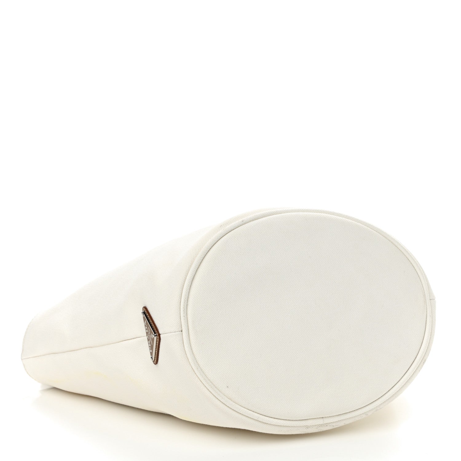 Prada Canapa Small Shopping Tote White 5 of 12