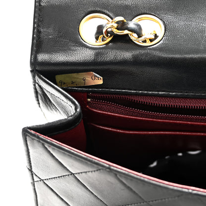 Chanel Lambskin Quilted Medium Single Flap Black 10 of 11