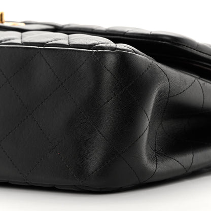 Chanel Lambskin Quilted Jumbo Double Flap Black 10 of 21