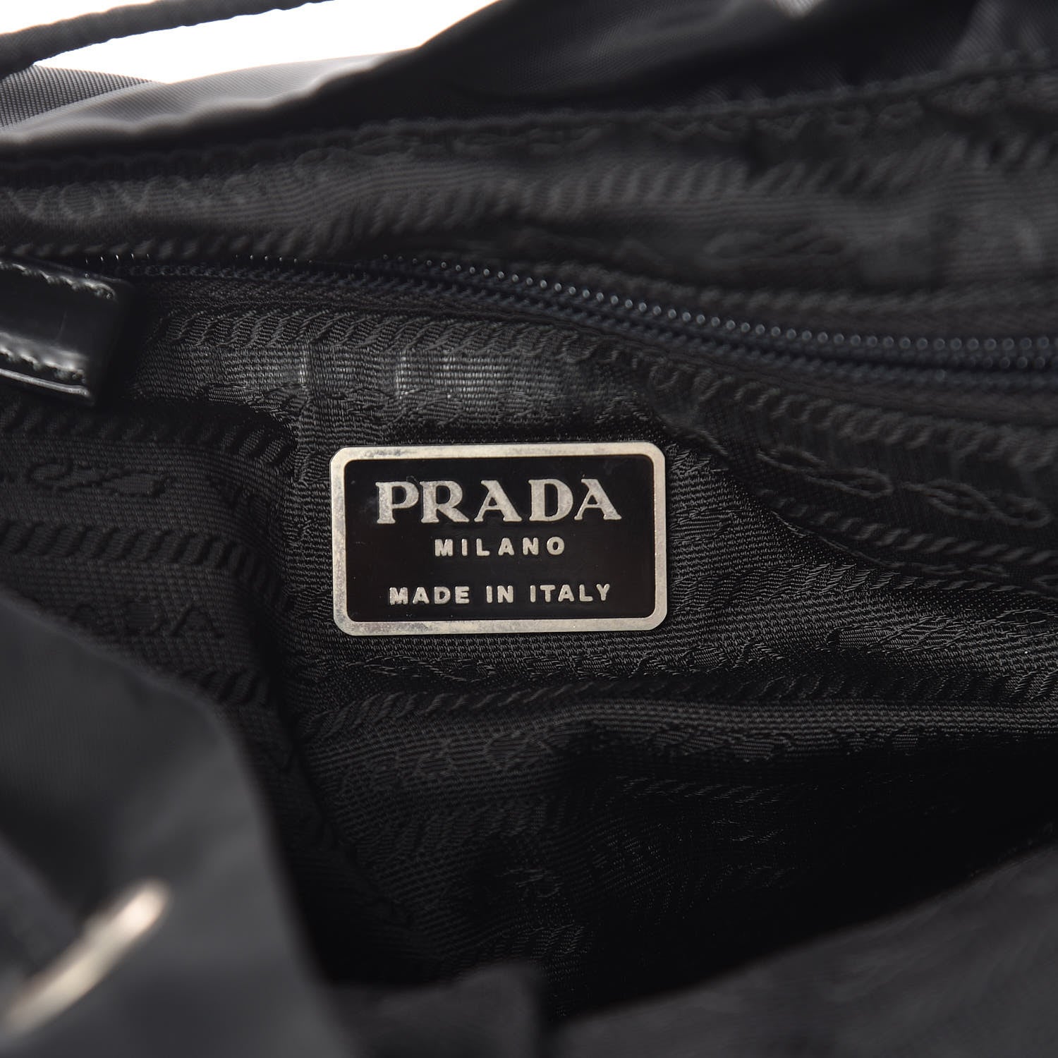 Prada Nylon Vela Medium Backpack Black 6 of 16