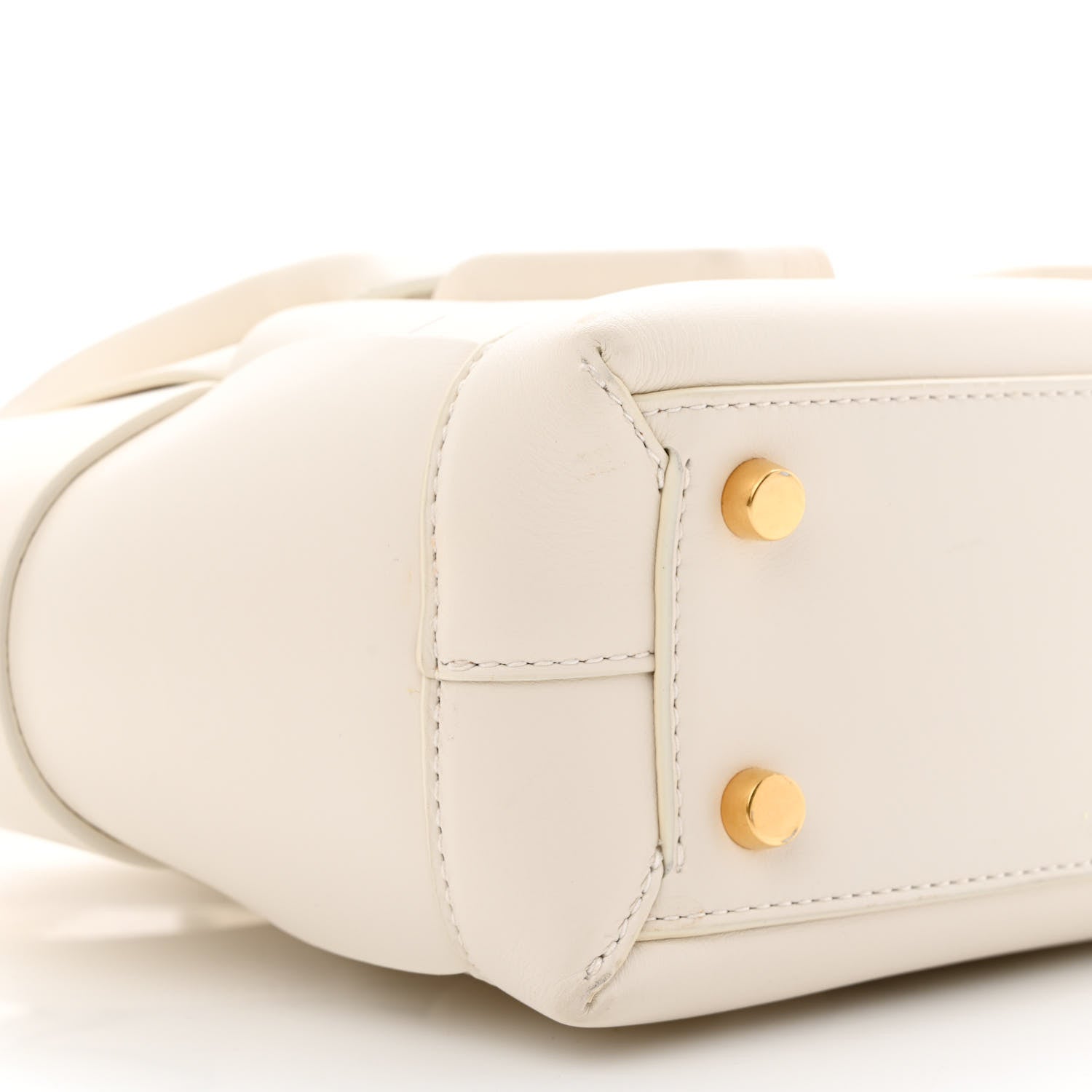 Bottega Veneta French Calfskin Maxi Intrecciato Mini Arco Bianco 11 of 14