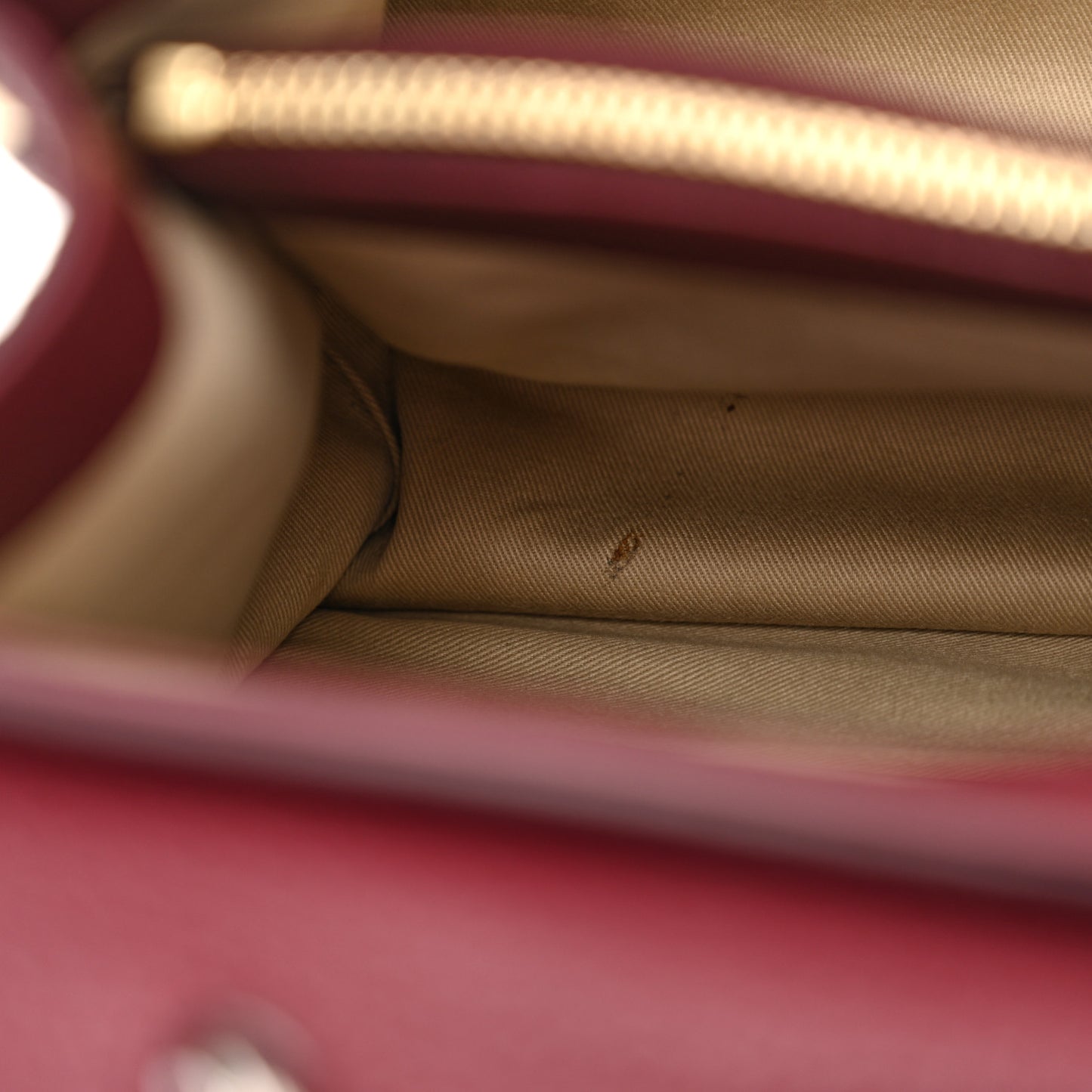 Grained Calfskin Medium Aby Day Shoulder Bag Red
