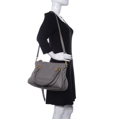 Chloe Calfskin Medium Marcie Satchel Cashmere Grey 2 of 11
