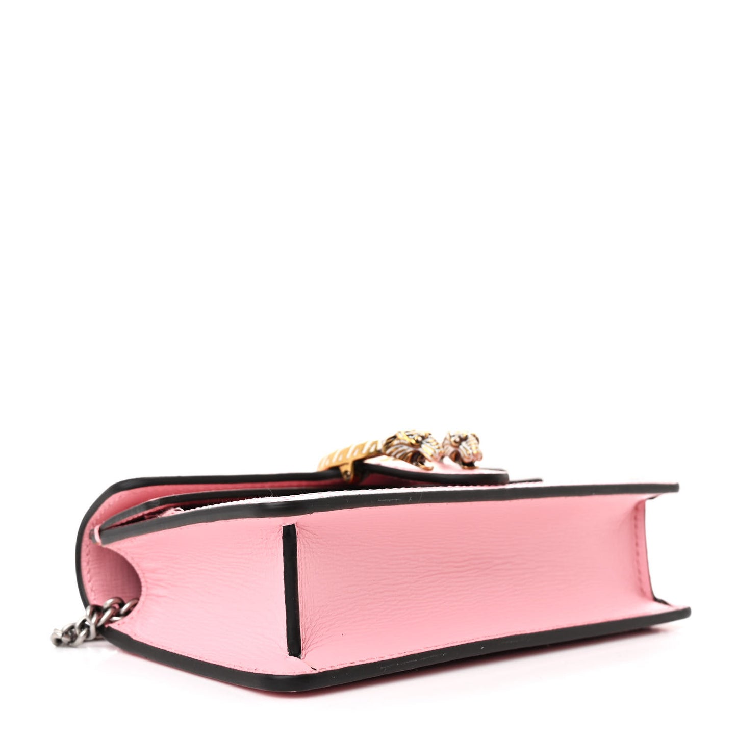 Azalea Calfskin Enamel Super Mini Dionysus Shoulder Bag New Cherry Red Wild Rose Off White