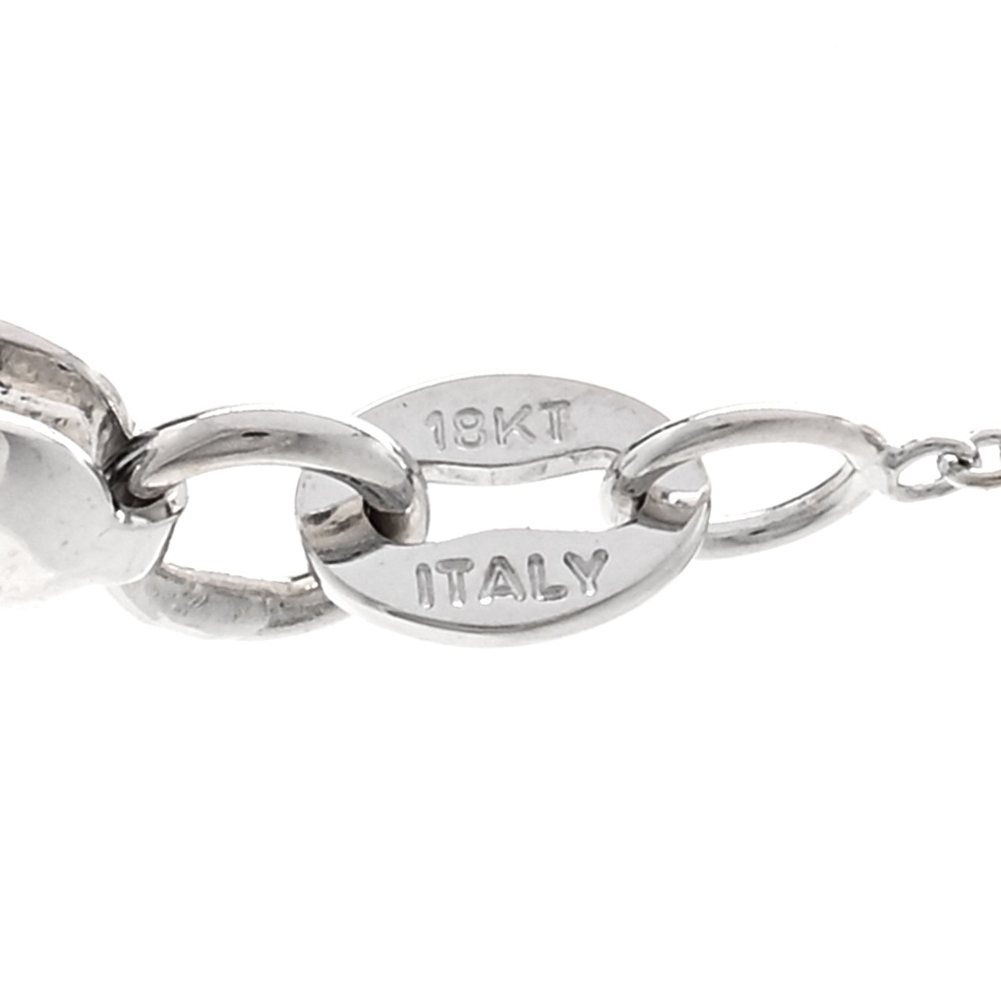 18K White Gold Diamond Love Letter T Pendant Necklace