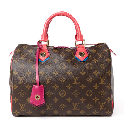Louis Vuitton Monogram Totem Speedy 30 Flamingo 1 of 14