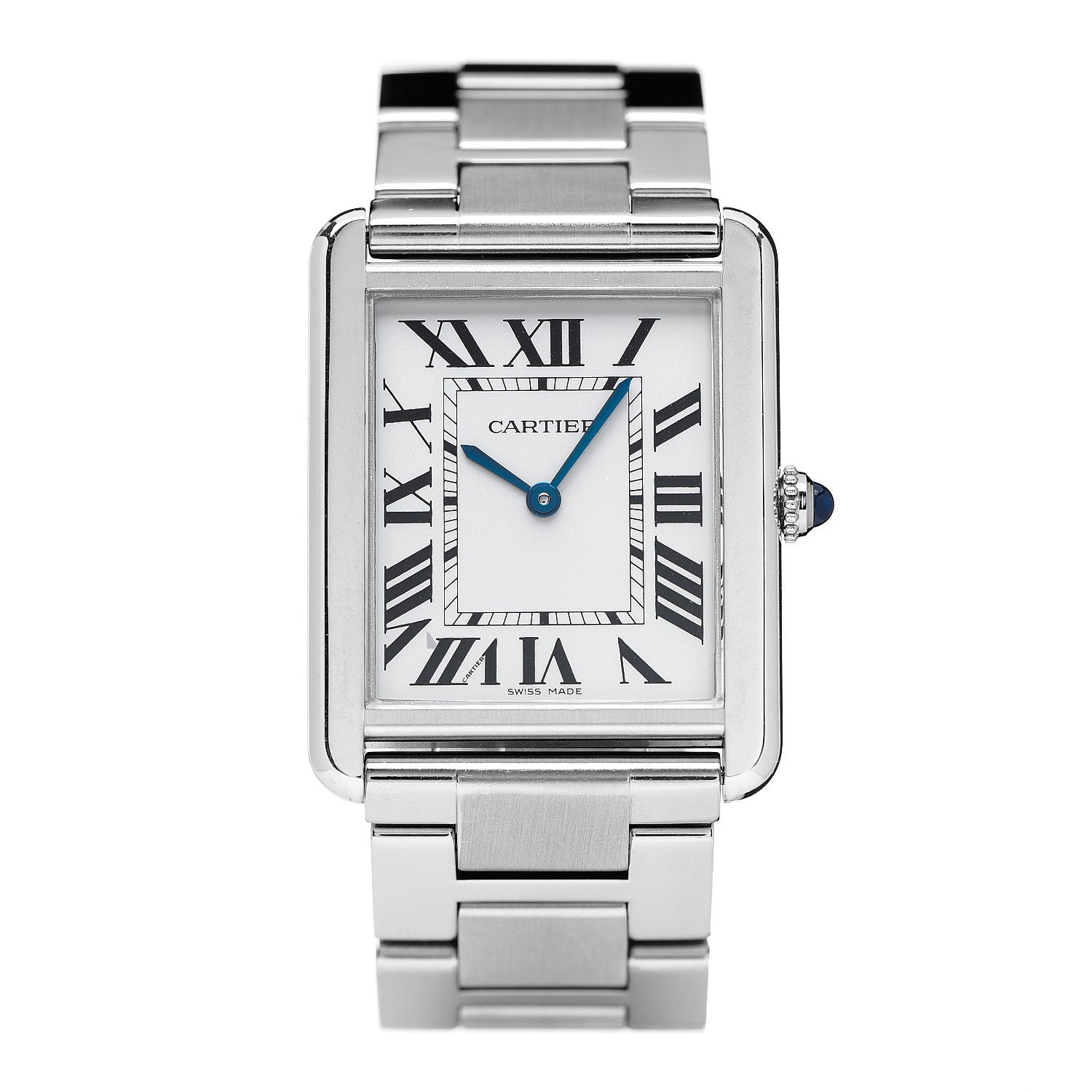 Cartier Stainless Steel 27mm Tank Solo Quartz Watch 1 of 7