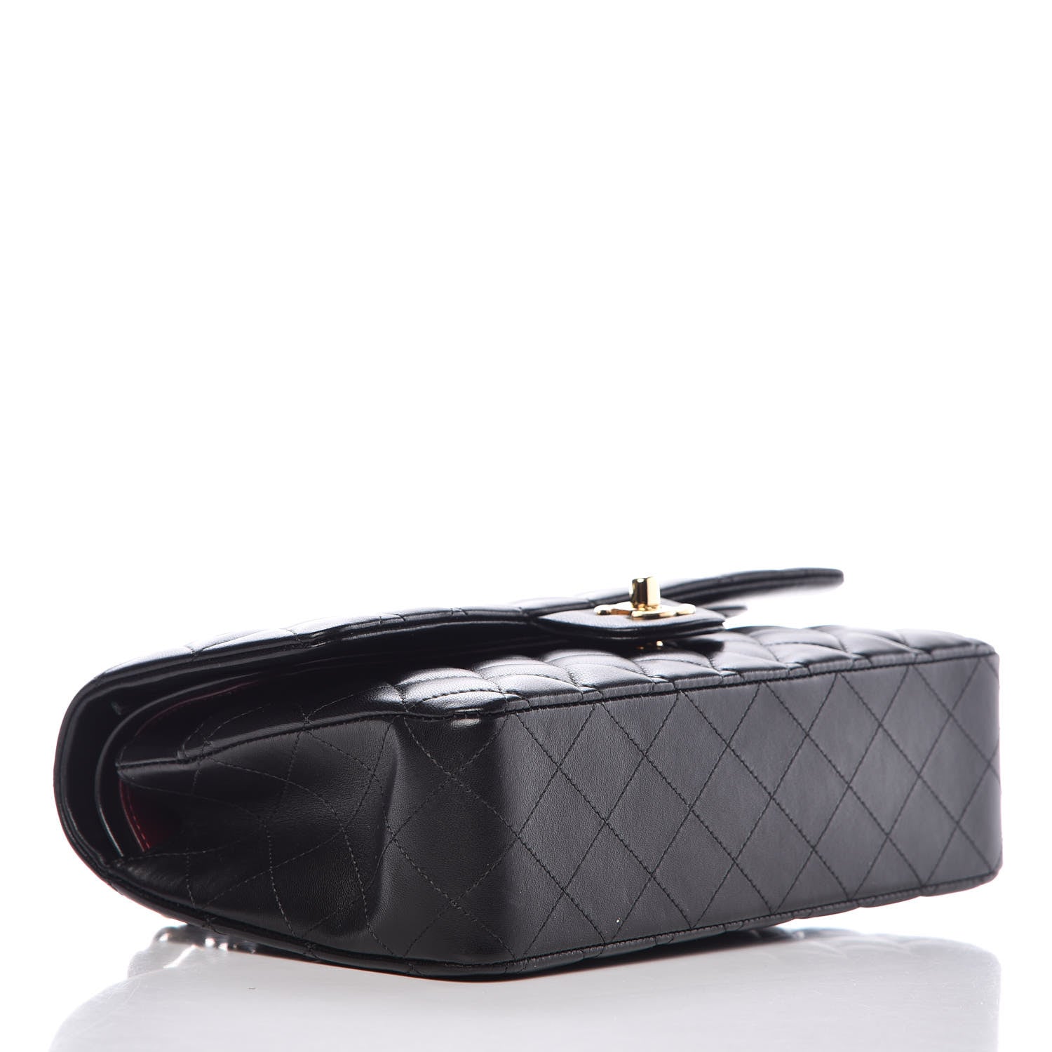 Chanel Lambskin Quilted Medium Double Flap Black 4 of 9