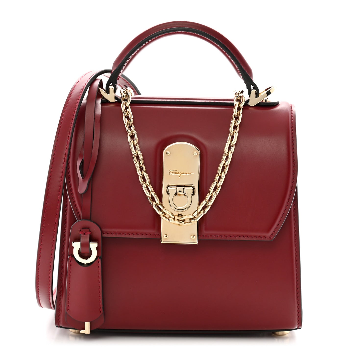 Smooth Calfskin Small Boxyz Red