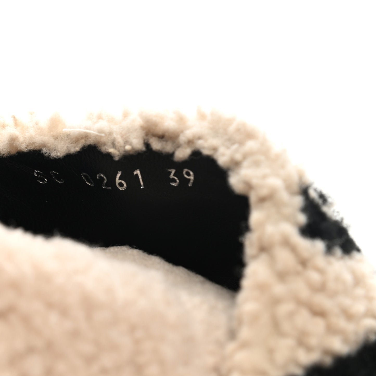 Shearling Paseo Sandals 39 Black