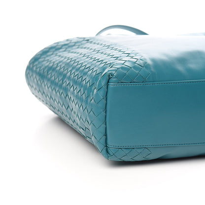 Bottega Veneta Nappa Intrecciato Tote Bag Teal 10 of 12