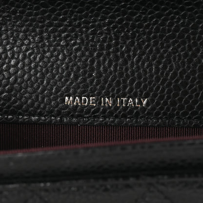 Chanel Caviar Quilted Flap Card Holder Wallet Black 7 of 9