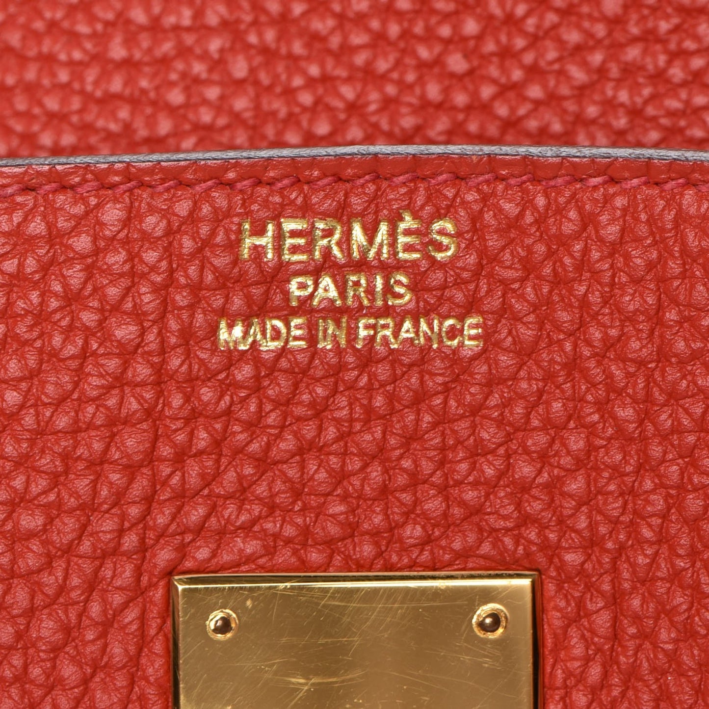 Togo Birkin 35 Rouge Casaque