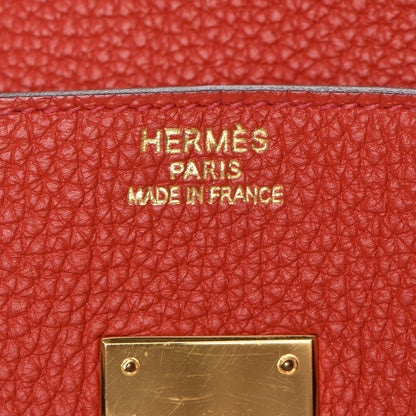 Hermes Togo Birkin 35 Rouge Casaque 21 of 25