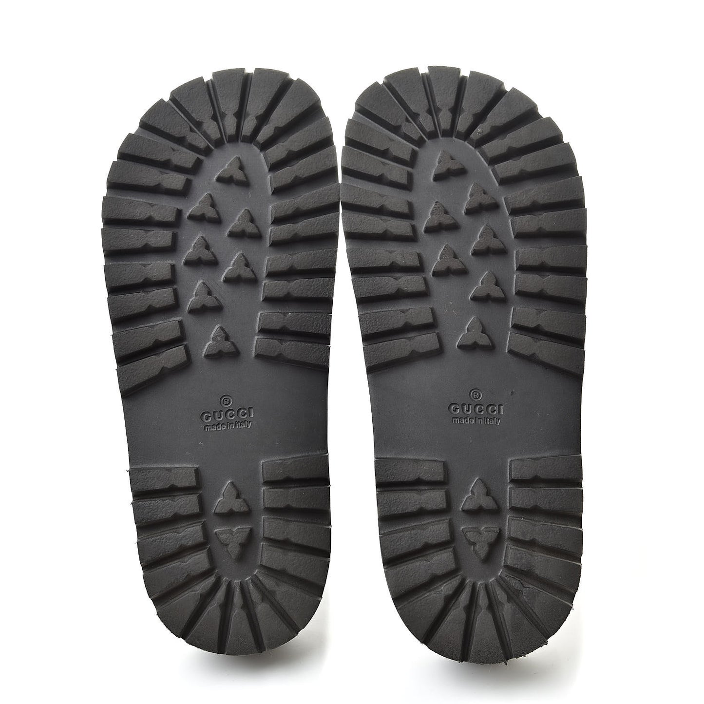 Guccissima Signature Mens Lug Sole Slide Sandals 7 Hibiscus Red