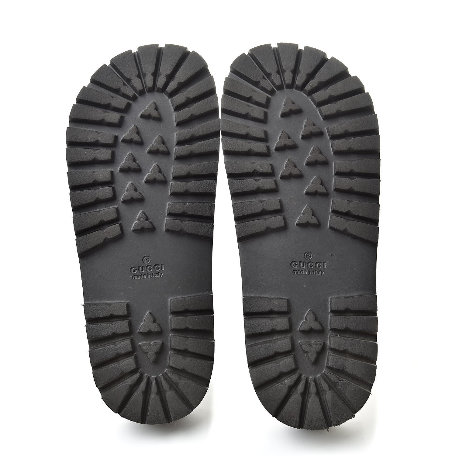 Gucci Guccissima Signature Mens Lug Sole Slide Sandals 7 Hibiscus Red 5 of 7