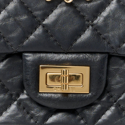 Chanel Aged Calfskin Quilted 2.55 Reissue Mini Flap Black 8 of 10
