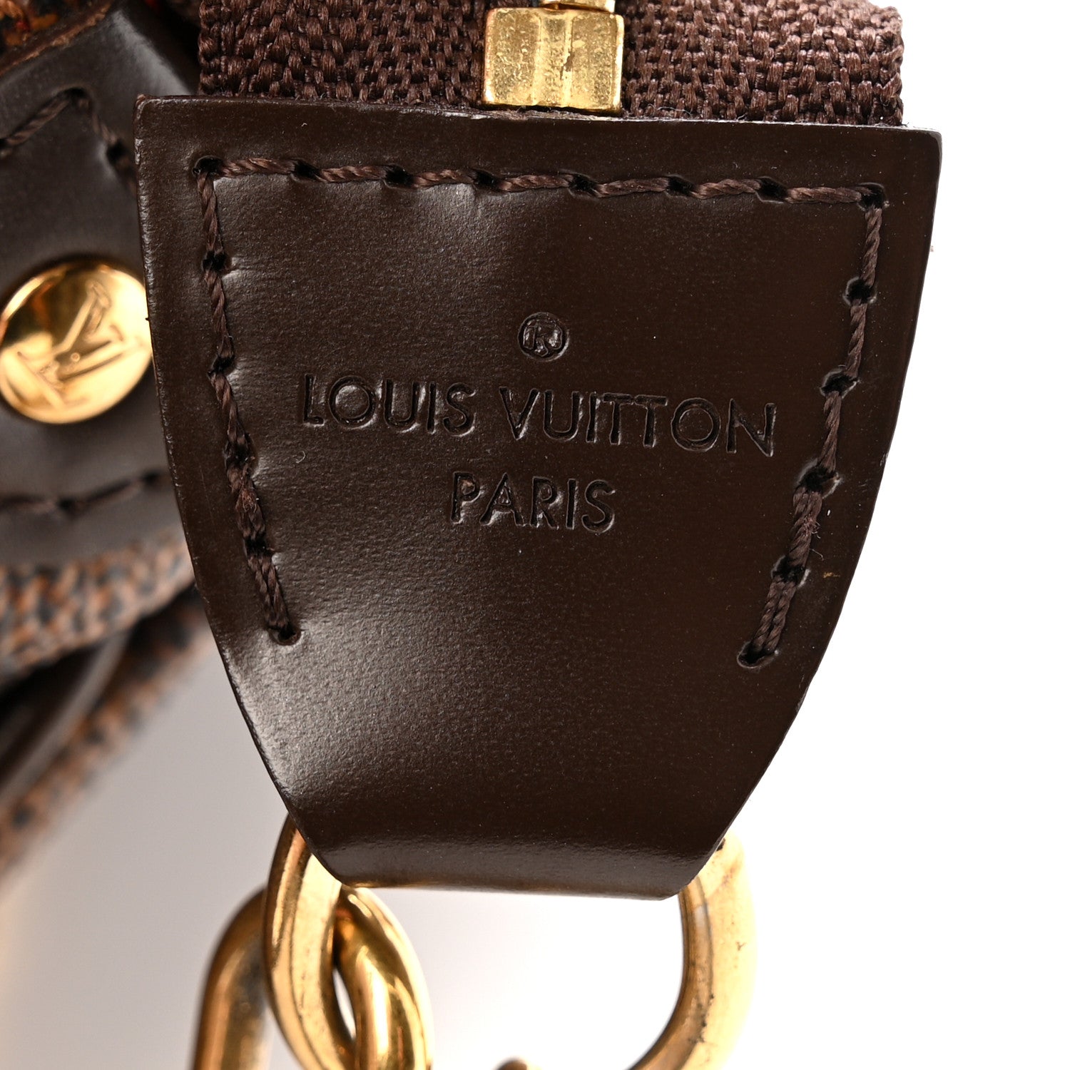 Louis Vuitton Damier Ebene Eva Clutch 6 of 13