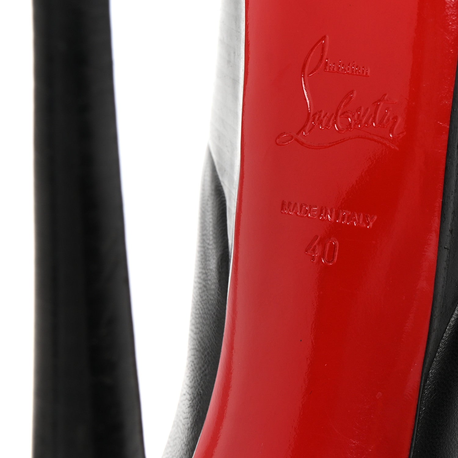 Christian Louboutin Shiny Calfskin Alta Vicky 160 Pumps 40 Black 7 of 8