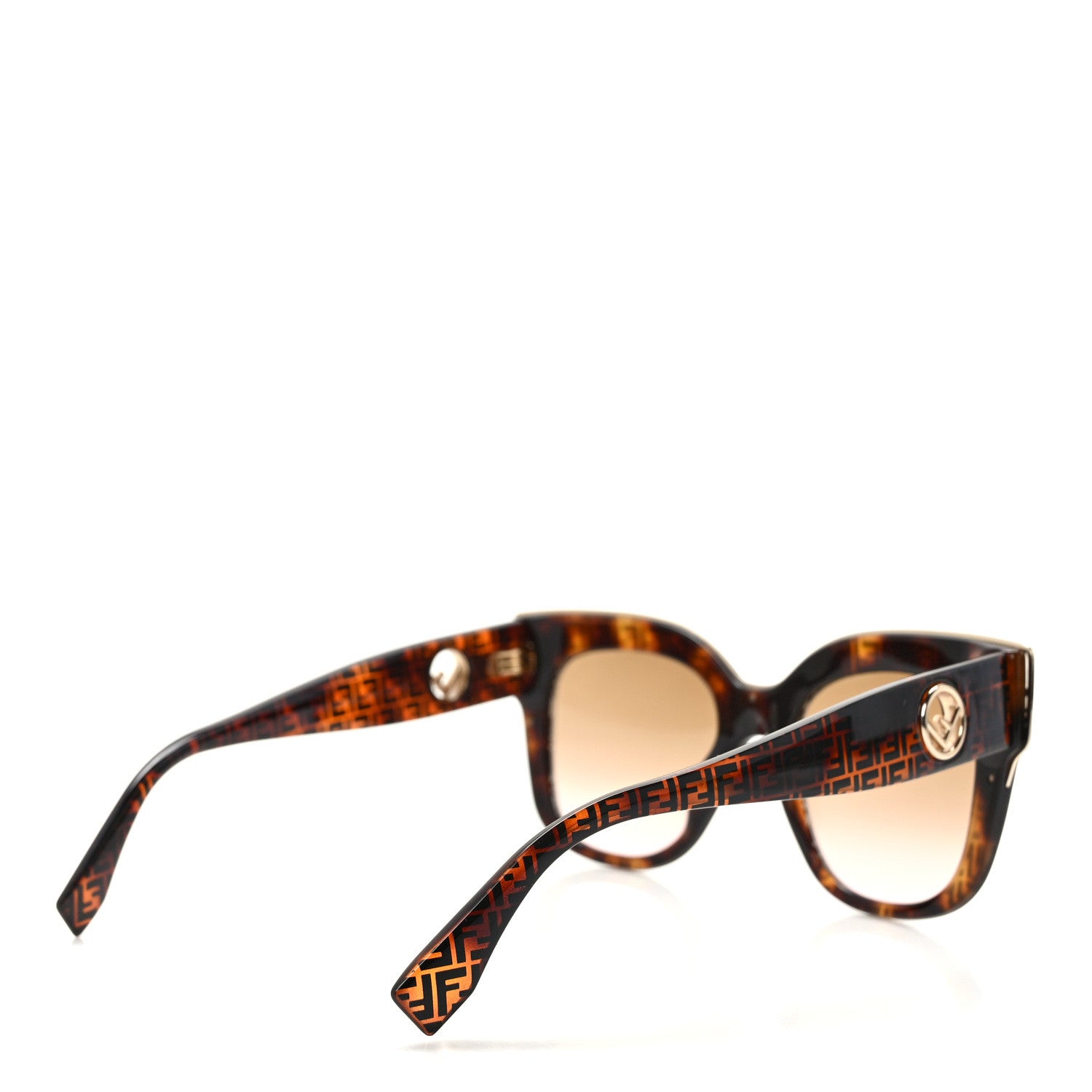 Fendi Acetate F is Fendi 51mm Cat Eye Sunglasses FF 0359/S Tortoise Camouflage 4 of 7