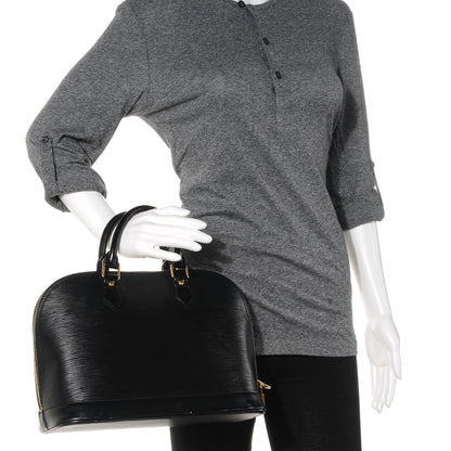 Louis Vuitton Epi Alma PM Black 4 of 7