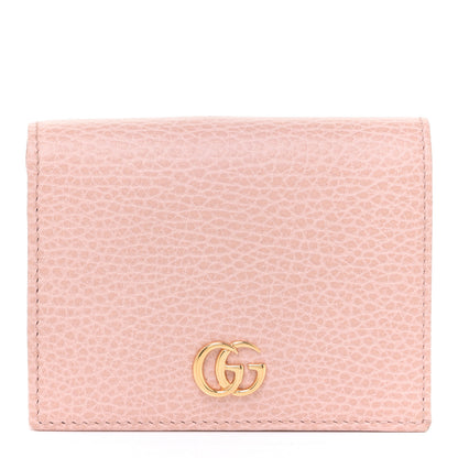 Gucci Dollar Calfskin GG Marmont Card Case Perfect Pink 1 of 7