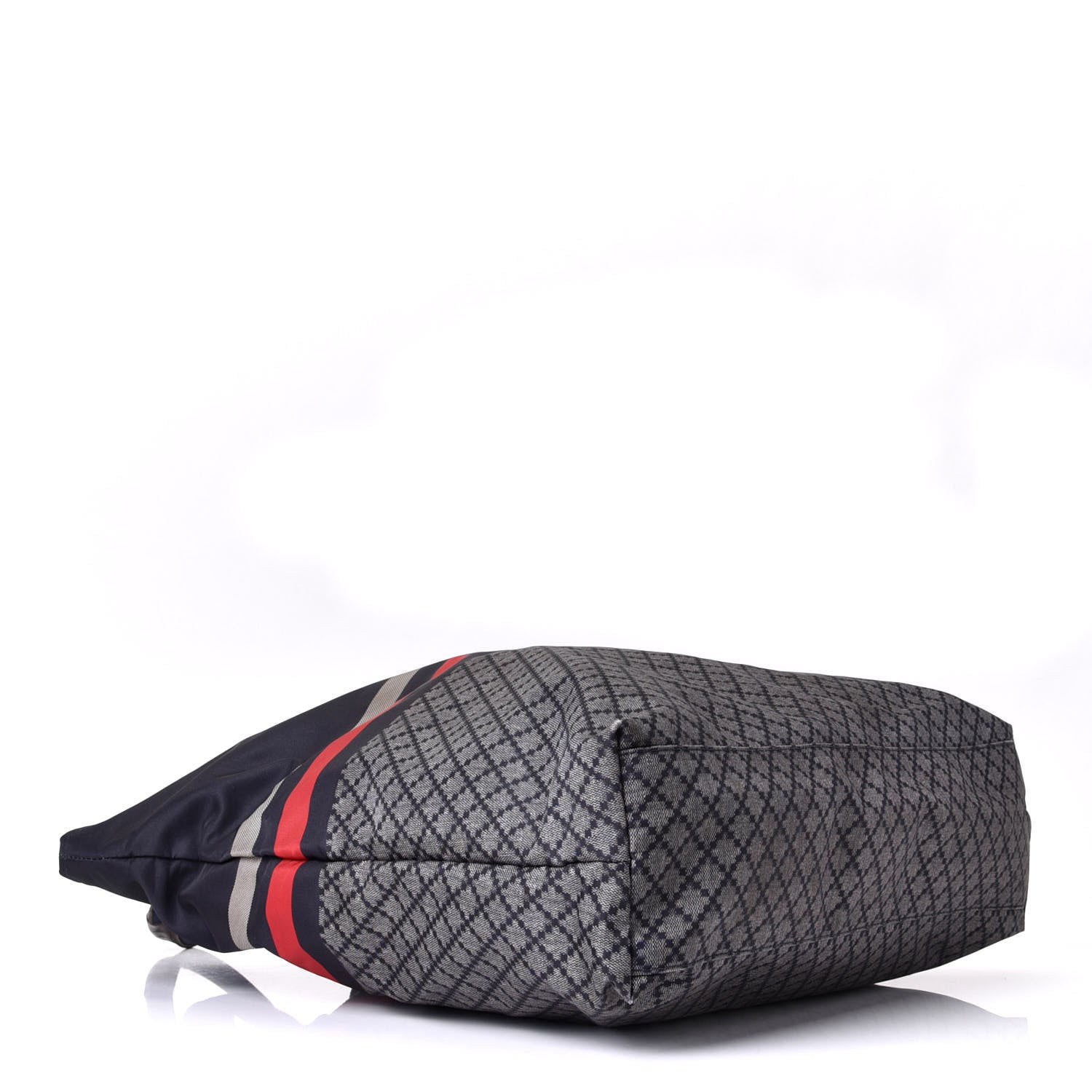 Gucci Nylon Diamante Web Tote Blue 3 of 7