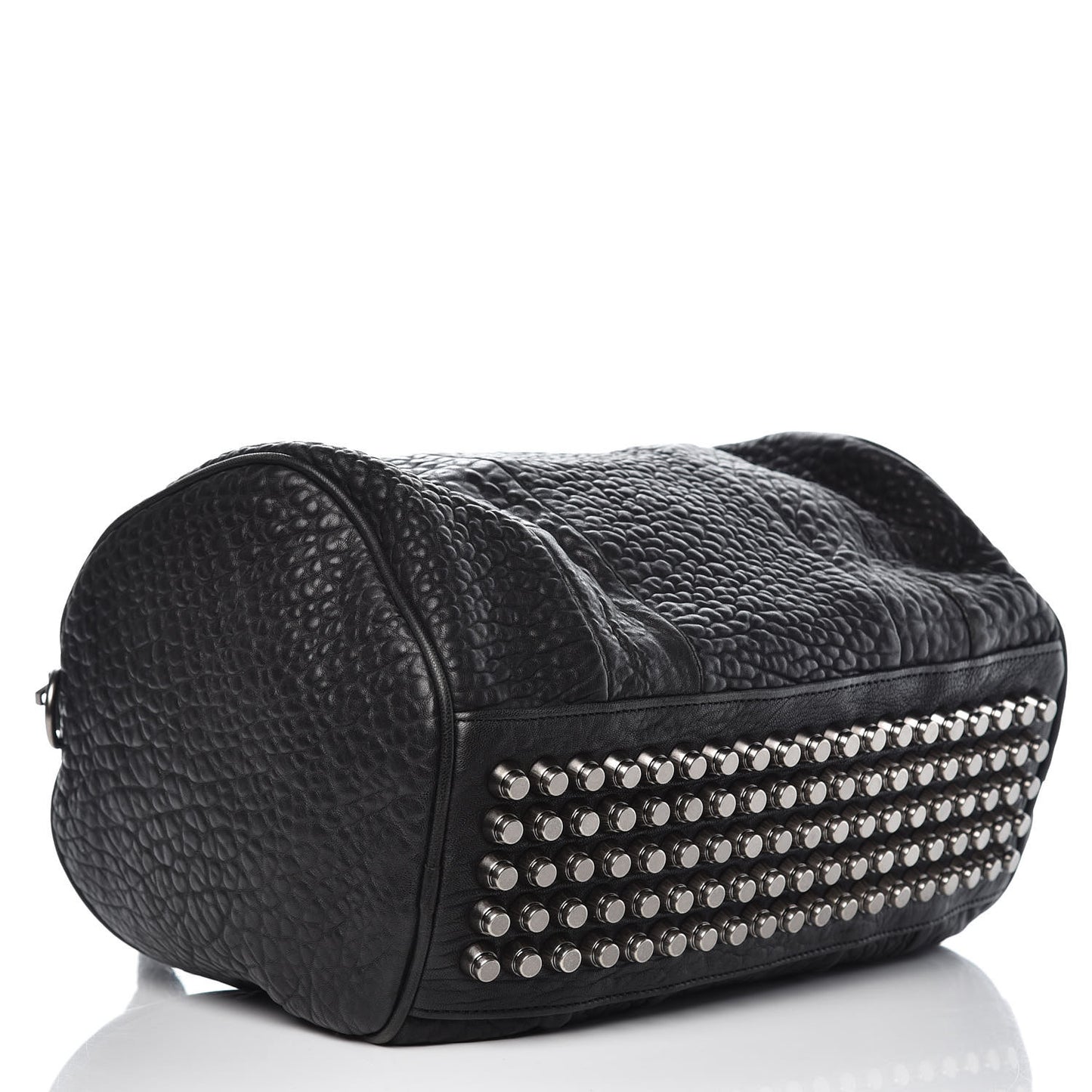 Pebbled Lambskin Rocco Black Nickel Hardware