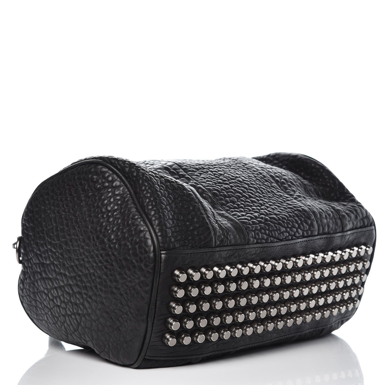 Alexander Wang Pebbled Lambskin Rocco Black Nickel Hardware 4 of 9