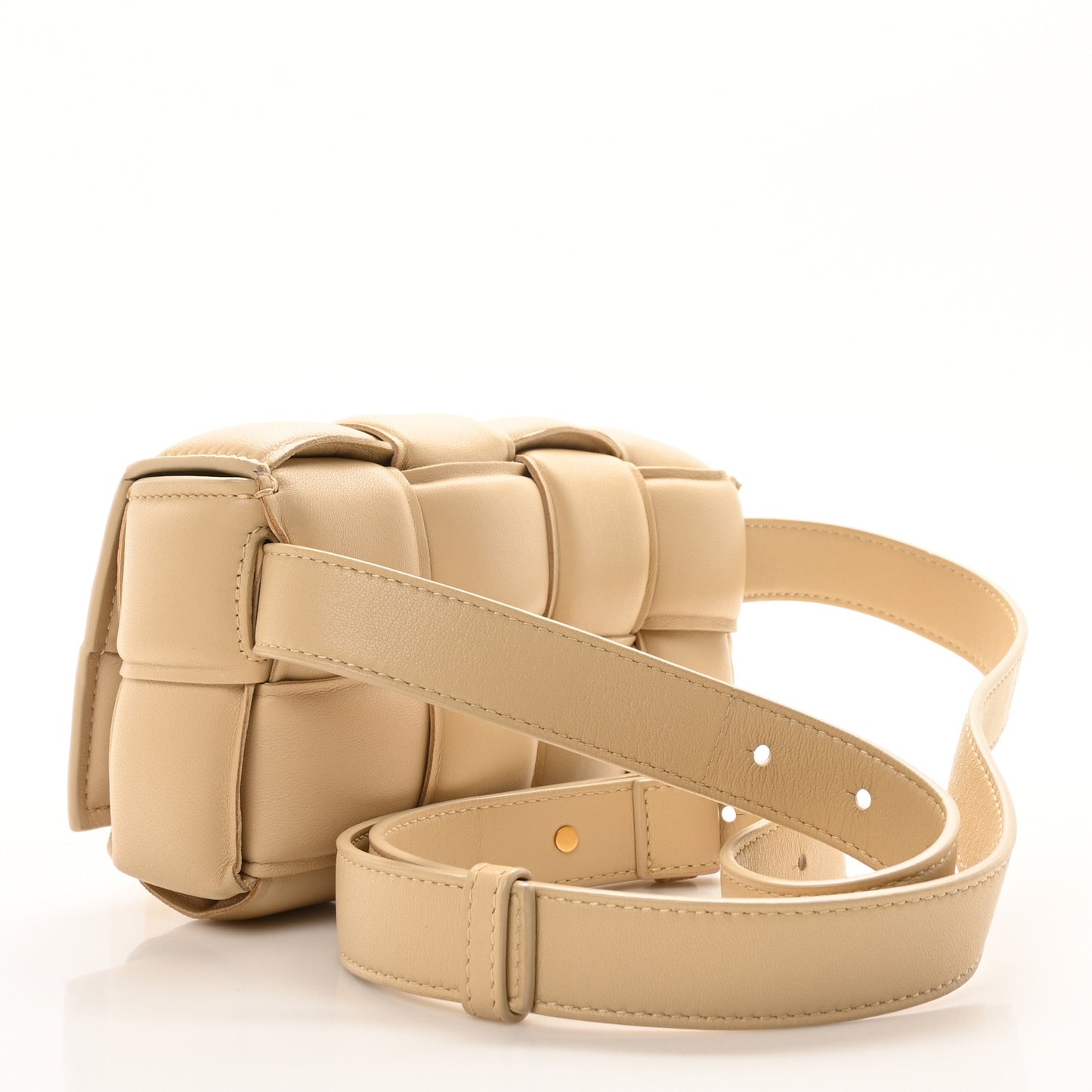 Nappa Maxi Intrecciato Padded The Belt Cassette Bag Porridge