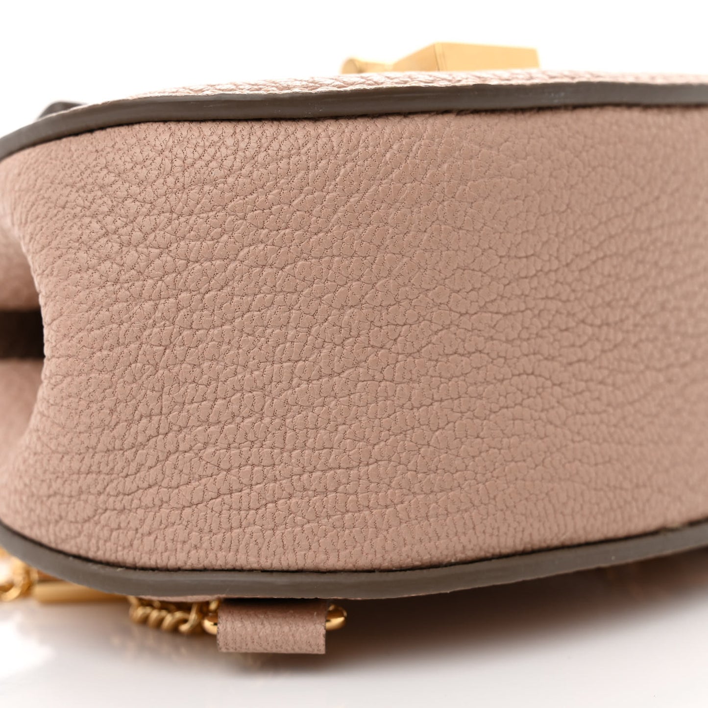 Grained Lambskin Mini Drew Crossbody Backpack Cement Pink