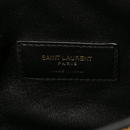 Saint Laurent Lambskin Quilted Gaby Zipped Pouch Black 6 of 8