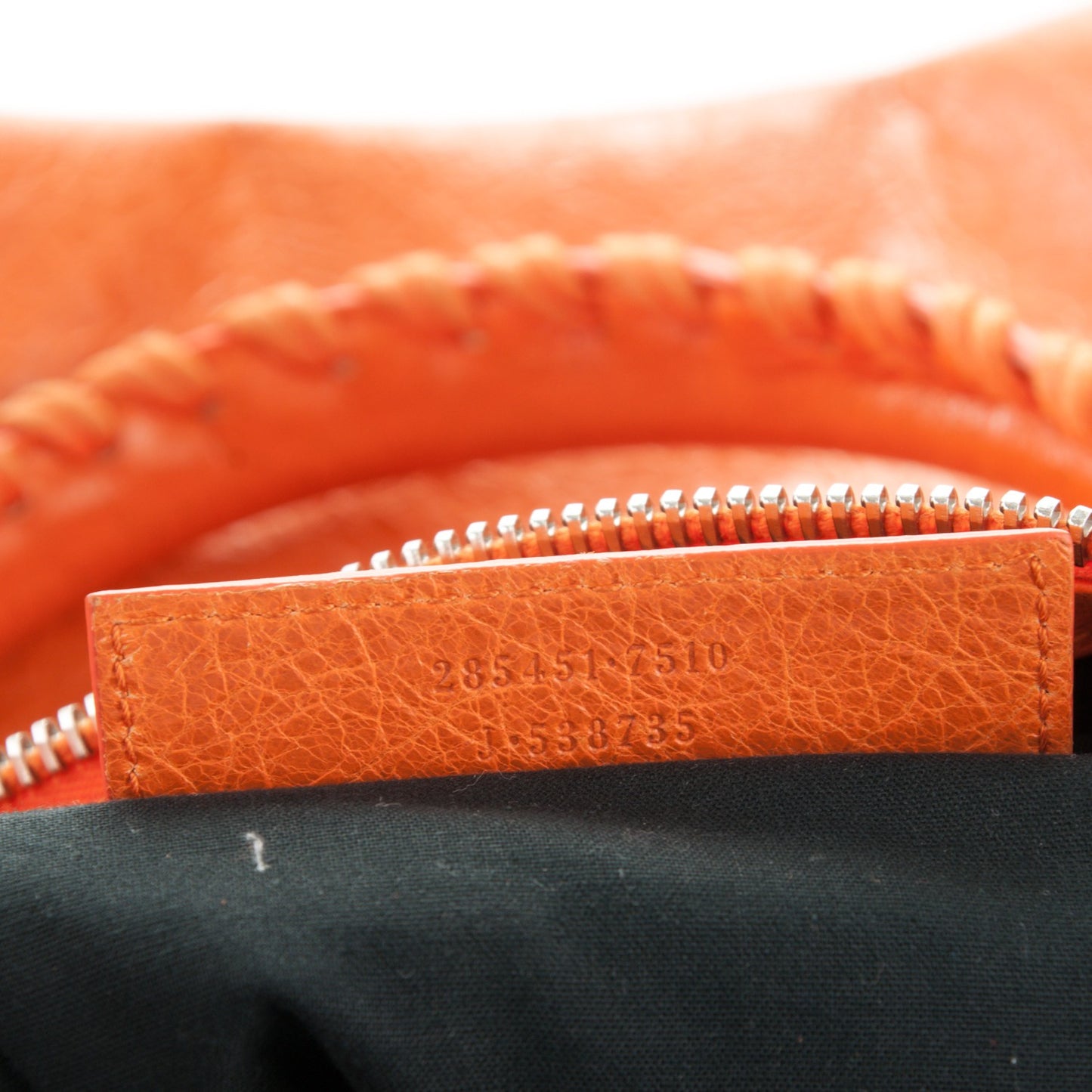 Agneau Giant 12 Silver Hardware Work Tangerine