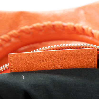 Balenciaga Agneau Giant 12 Silver Hardware Work Tangerine 8 of 10