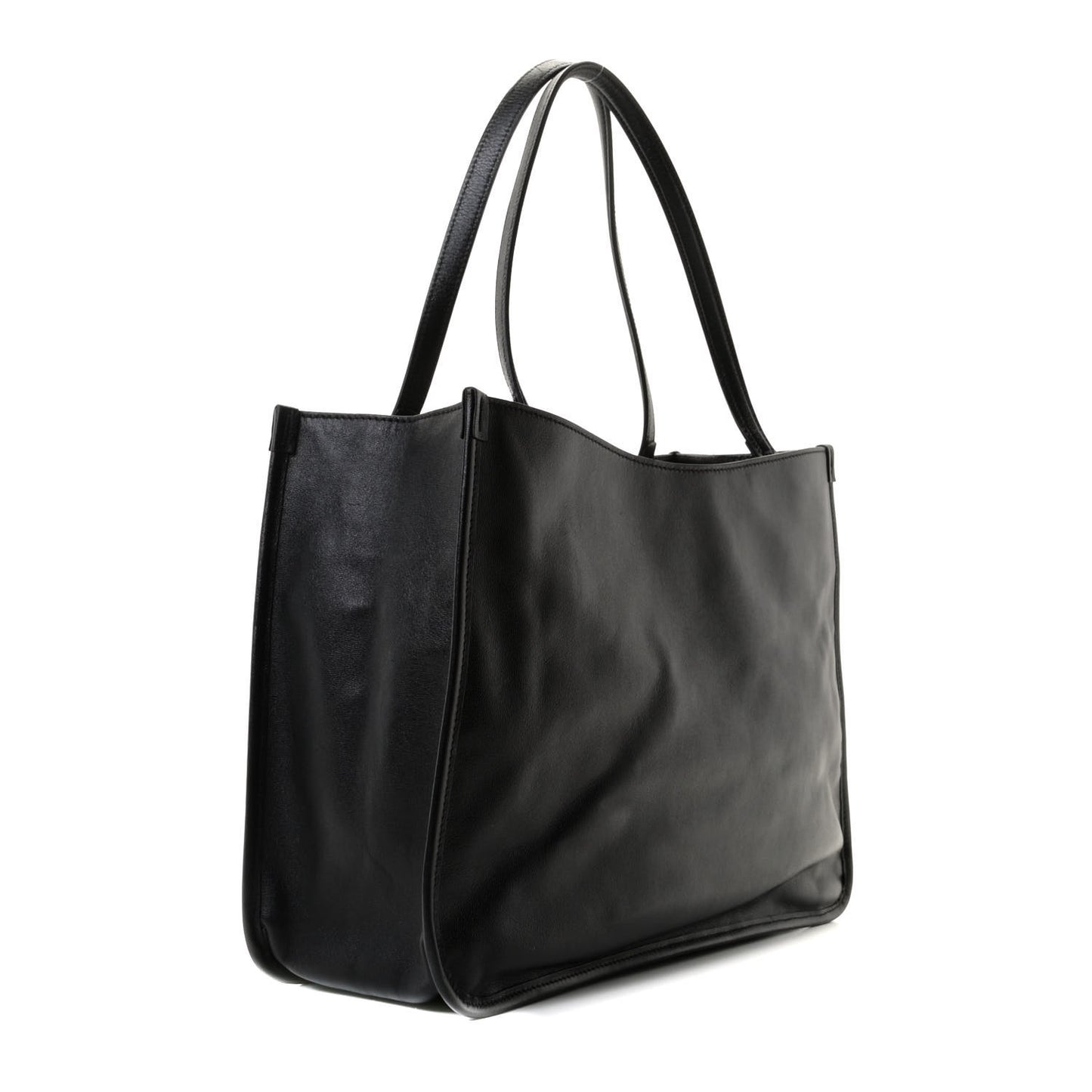 New Sakai Calfskin Lux Horsebit 1955 Tote Bag Black