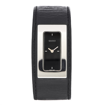 Gucci Stainless Steel Calfskin 18mm 7800S Quartz Watch Black 1 of 11