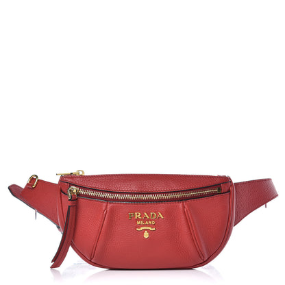Prada Vitello Daino Small Belt Bag Rosso 1 of 7