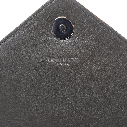 Saint Laurent Sheepskin Matelasse Chevron Monogram Large College Satchel Bronze 7 of 13