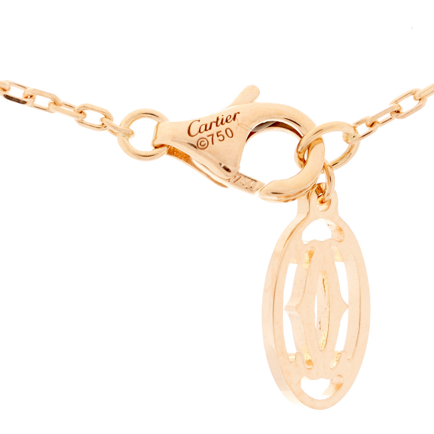 18K Pink Gold Pink Sapphire D'Amour Pendant Necklace