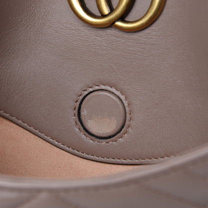 Gucci Calfskin Matelasse Medium GG Marmont Chain Shoulder Bag Porcelain Rose 8 of 12