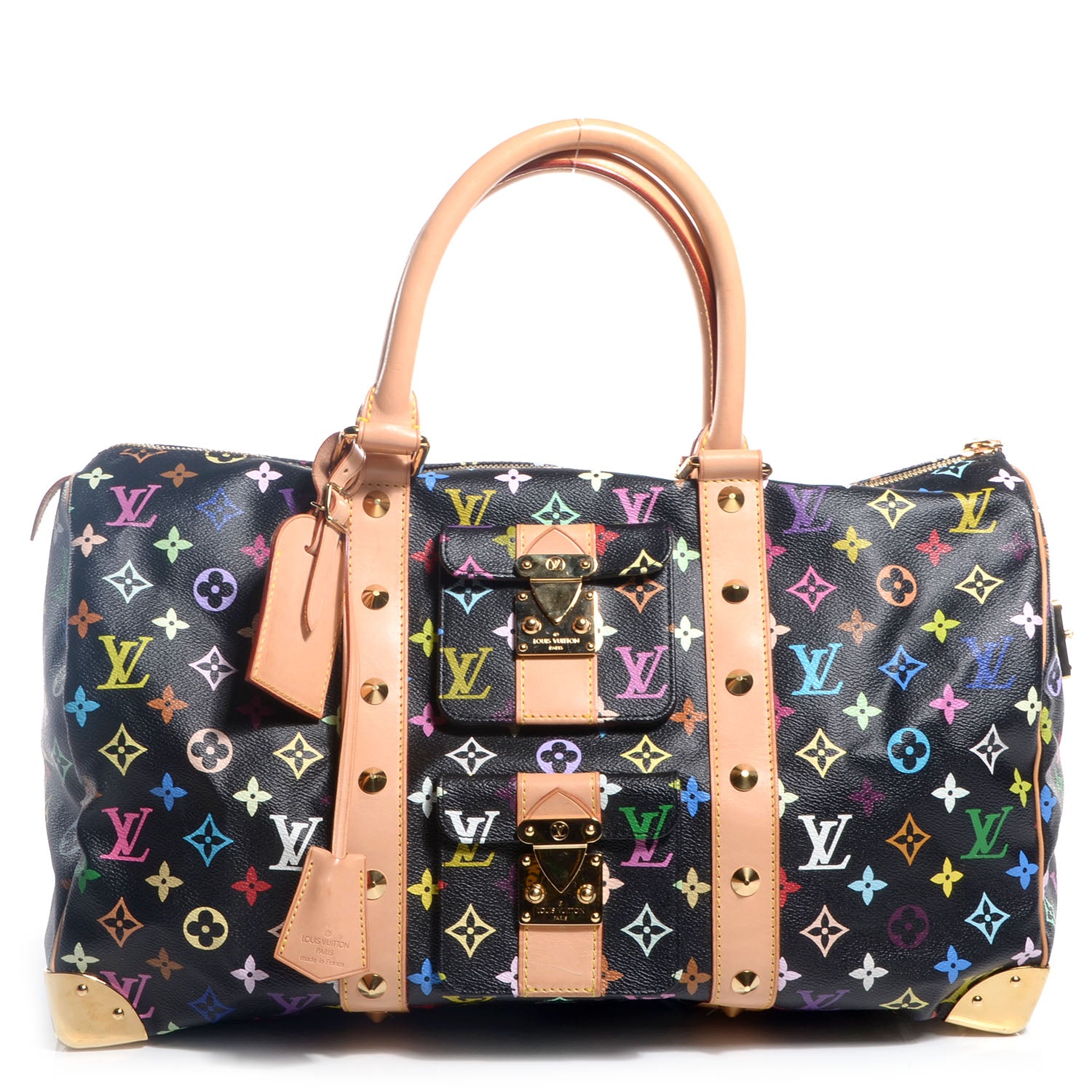 Louis Vuitton Monogram Multicolor Keepall 45 Black 1 of 7