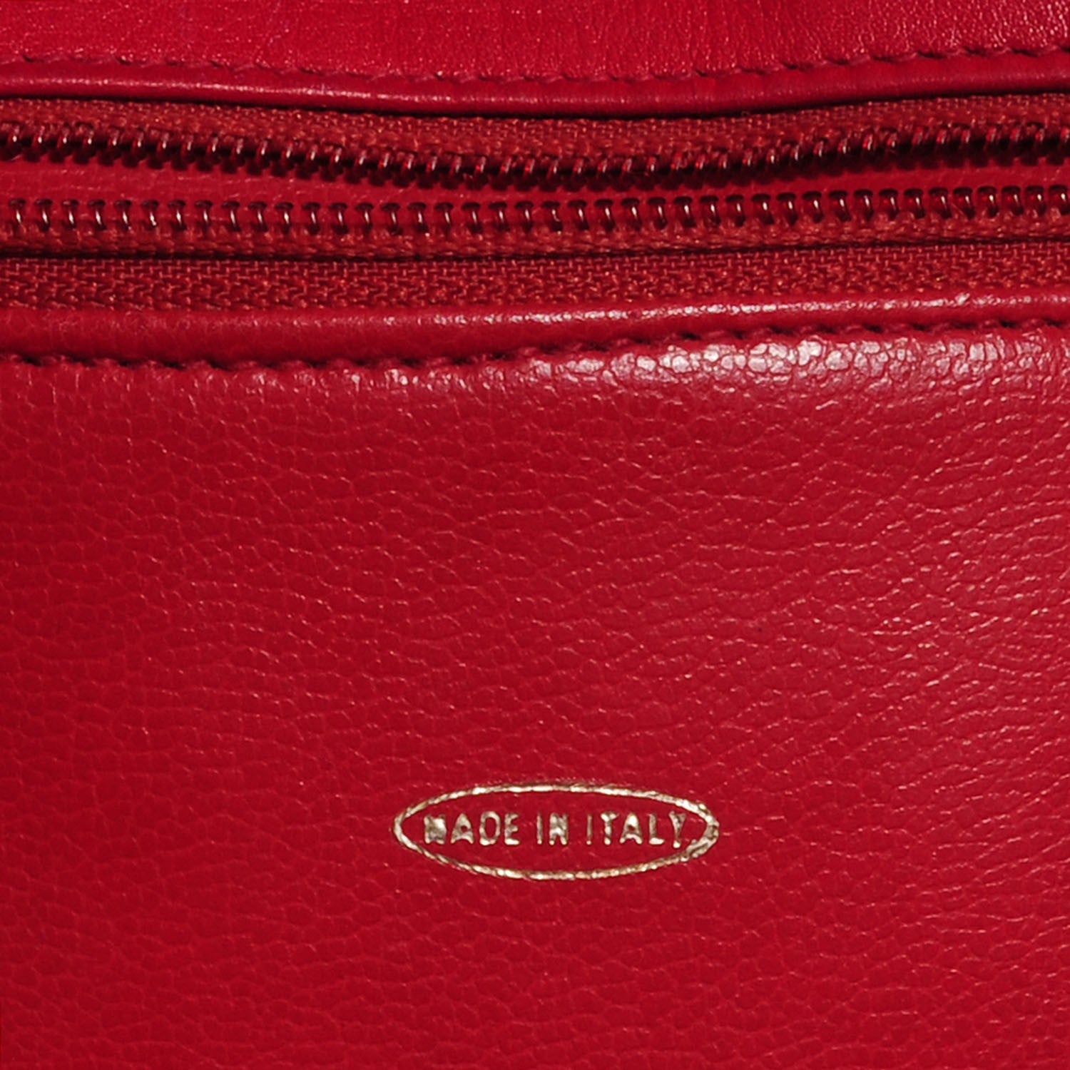 Chanel Lambskin Shoulder Bag Red 7 of 9