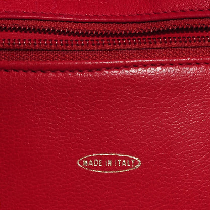 Chanel Lambskin Shoulder Bag Red 7 of 9