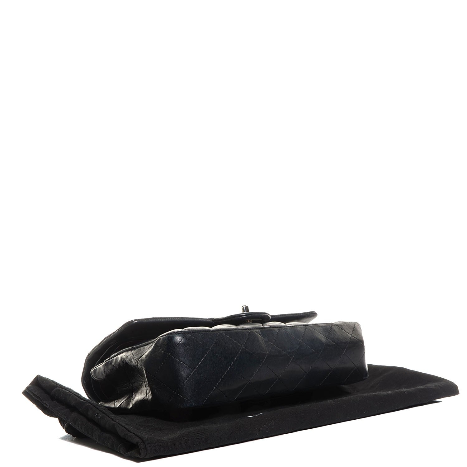 Chanel Lambskin Quilted Medium Double Flap Black 4 of 8