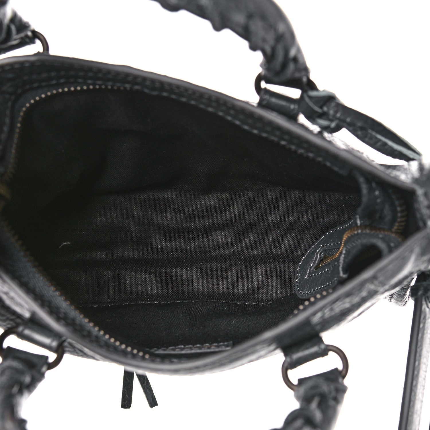 Balenciaga Agneau Arena Classic Hardware Nano City Dark Grey 7 of 10
