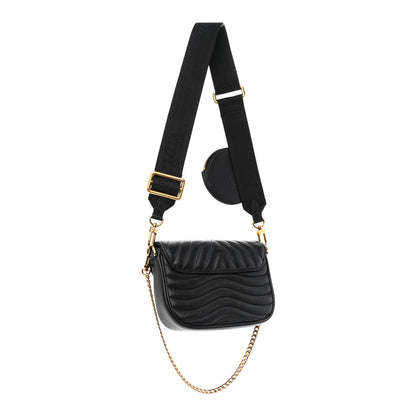 Louis Vuitton Calfskin New Wave Multi Pochette Black 3 of 13