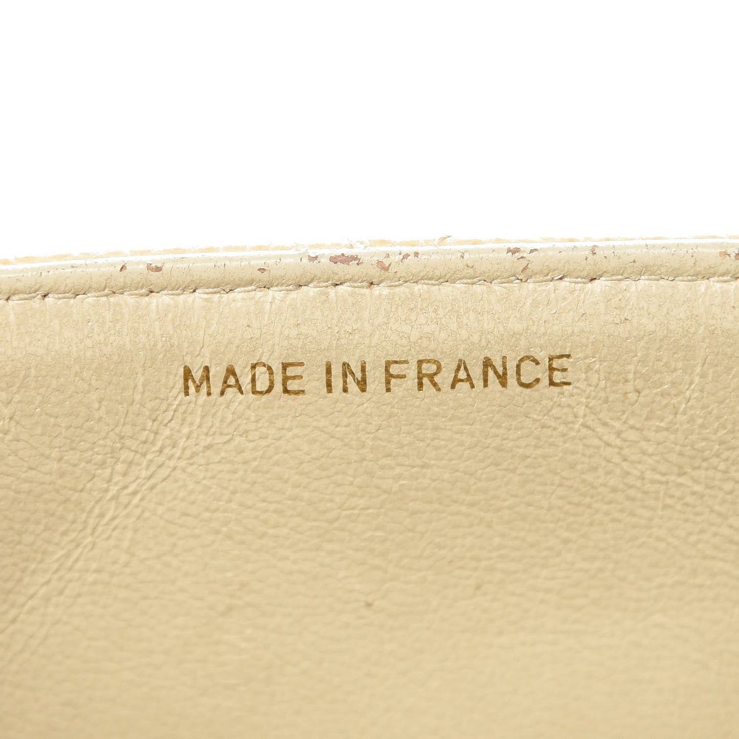 Caviar Quilted Small Single Flap Beige